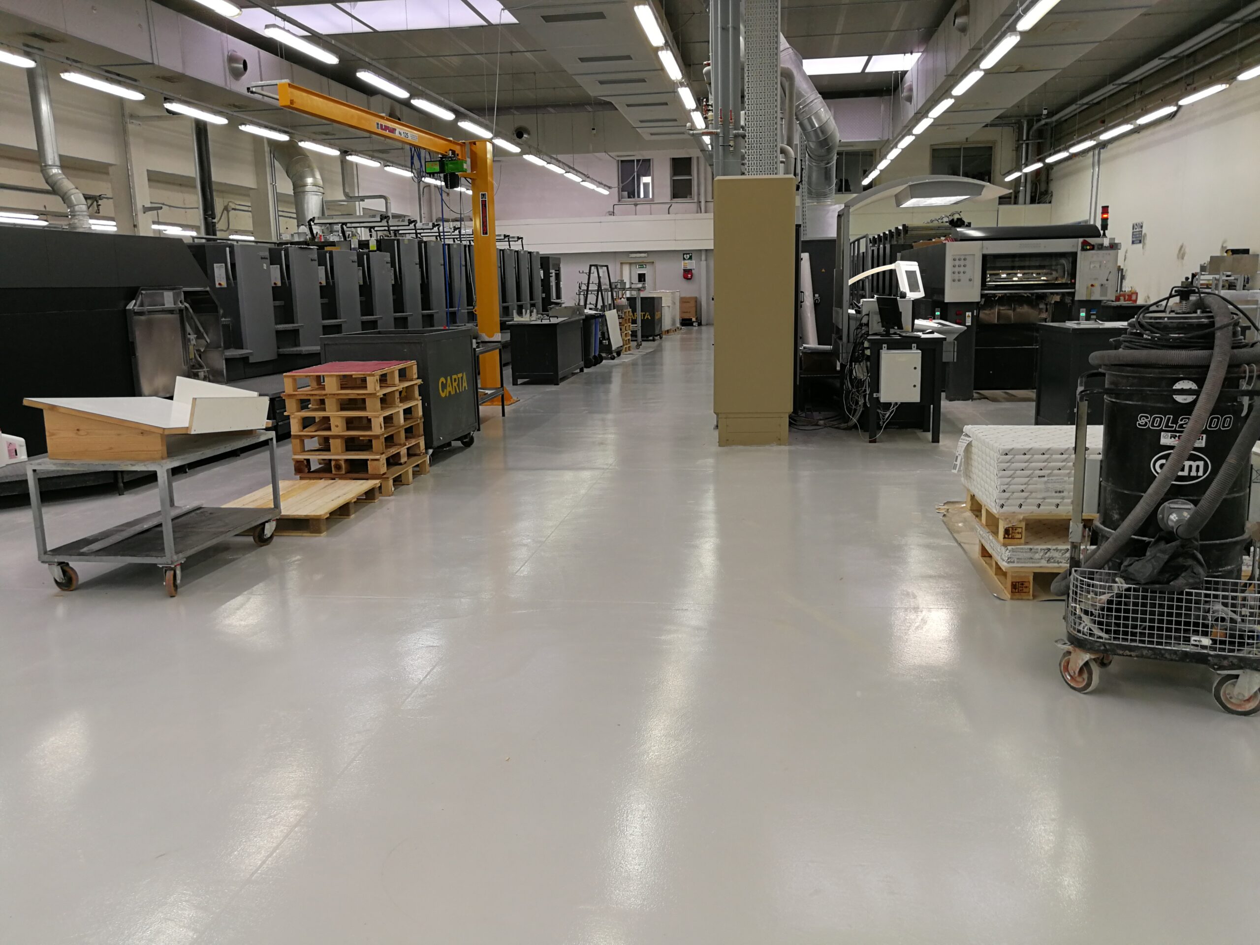 Pavimenti in resina per industria manifatturiera