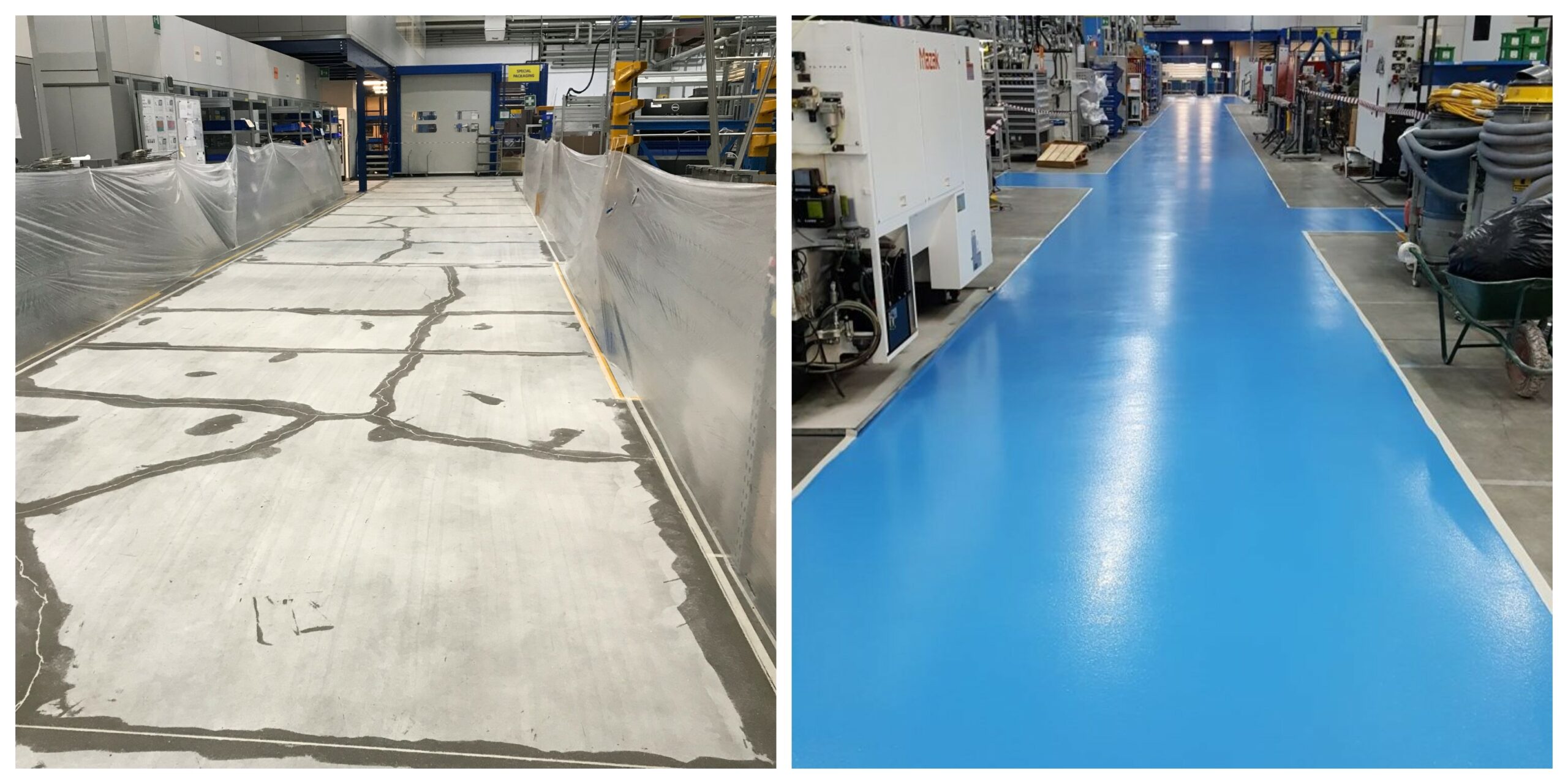 pavimento in resina sopra piastrelle