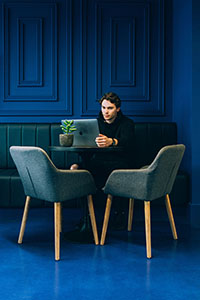 Coffee shop - Ultratop Loft dark blue