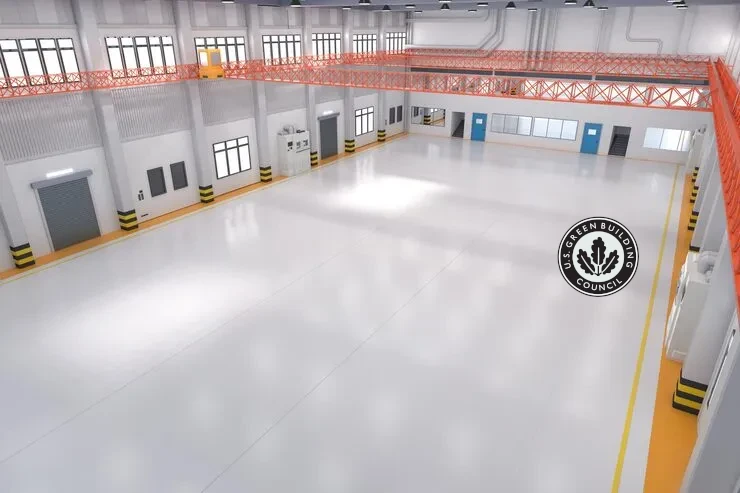 Pavimenti in resina che contribuiscono ai crediti LEED dell'edificio_1