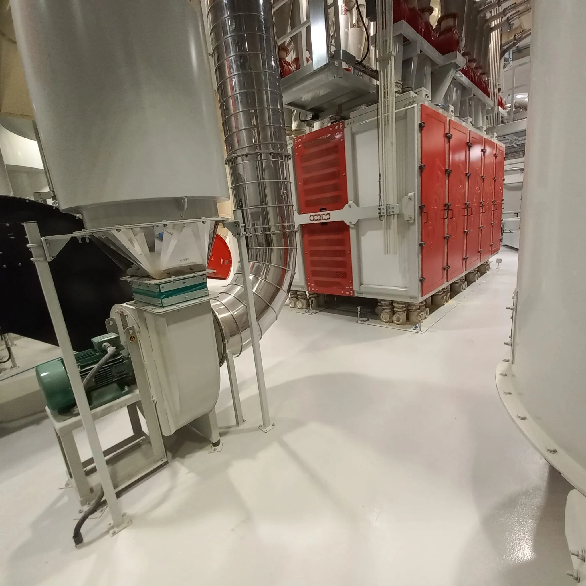 pavimento in resina per industria molitoria