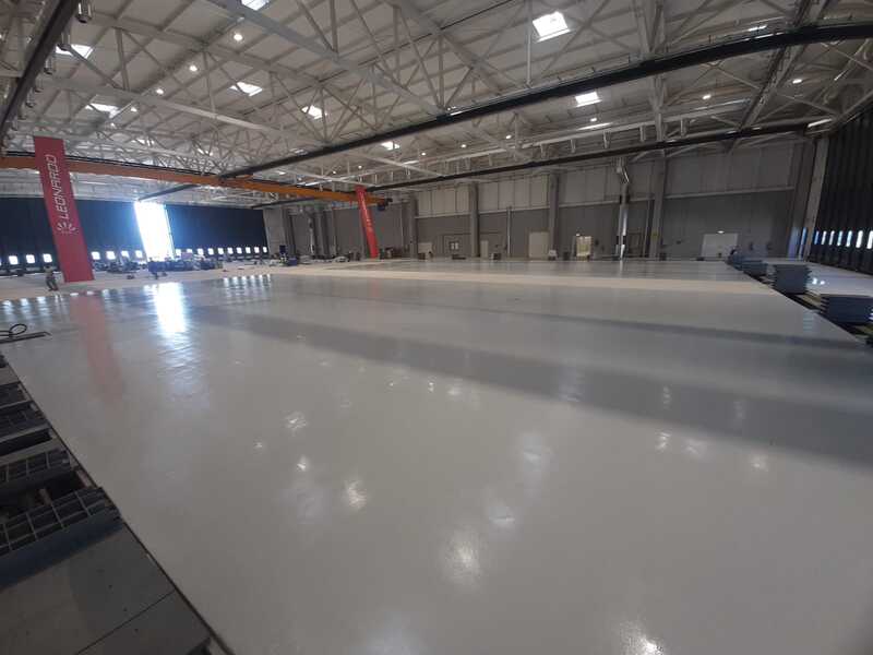 Pavimenti Prima per l'hangar di International Flight Training School a Decimomannu (CA)