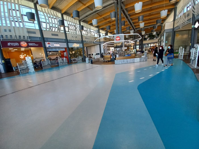 Pavimenti per negozi e centri commerciali