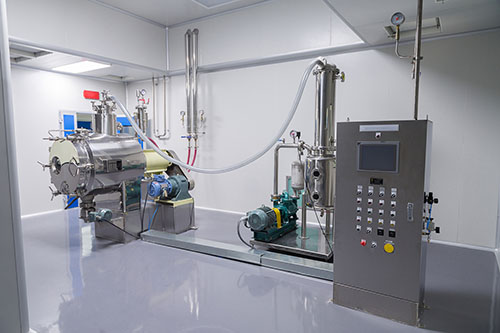 Photo production, clean room with stainless steel hardware