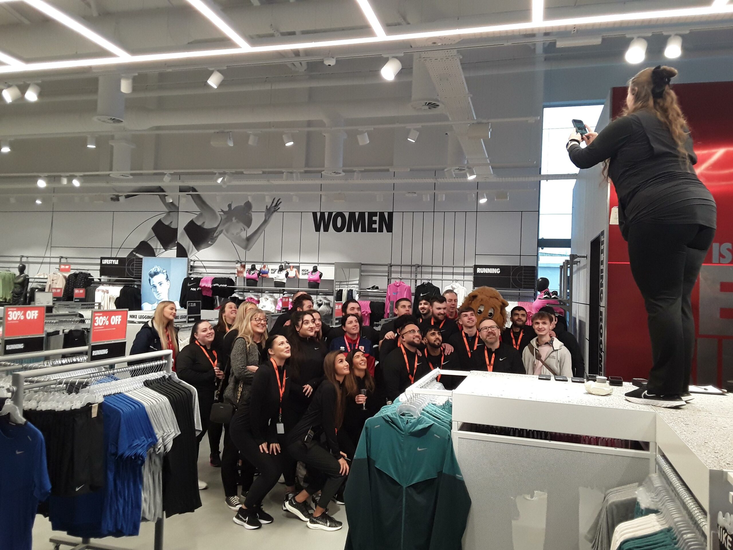 Prima Pavimenti in resina su misura per Nike al Teesside Shopping Park (UK)