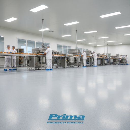 Prima Pavimenti in resina multistrato per l'industria della panificazione