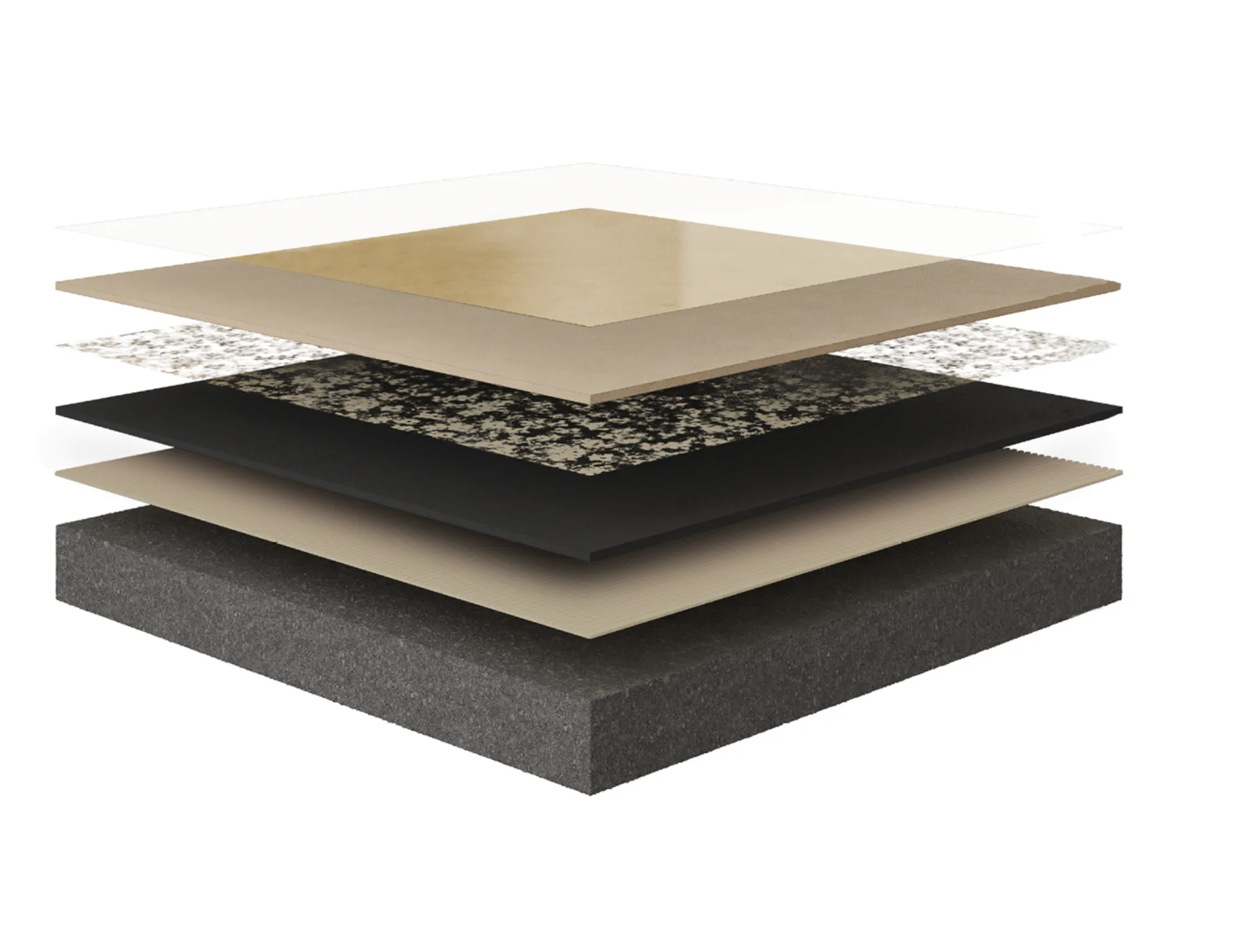 Sistema autolivellante a base di resina poliuretanica alifatica, per rivestimenti di ambienti civili, di spessore 6 mm.