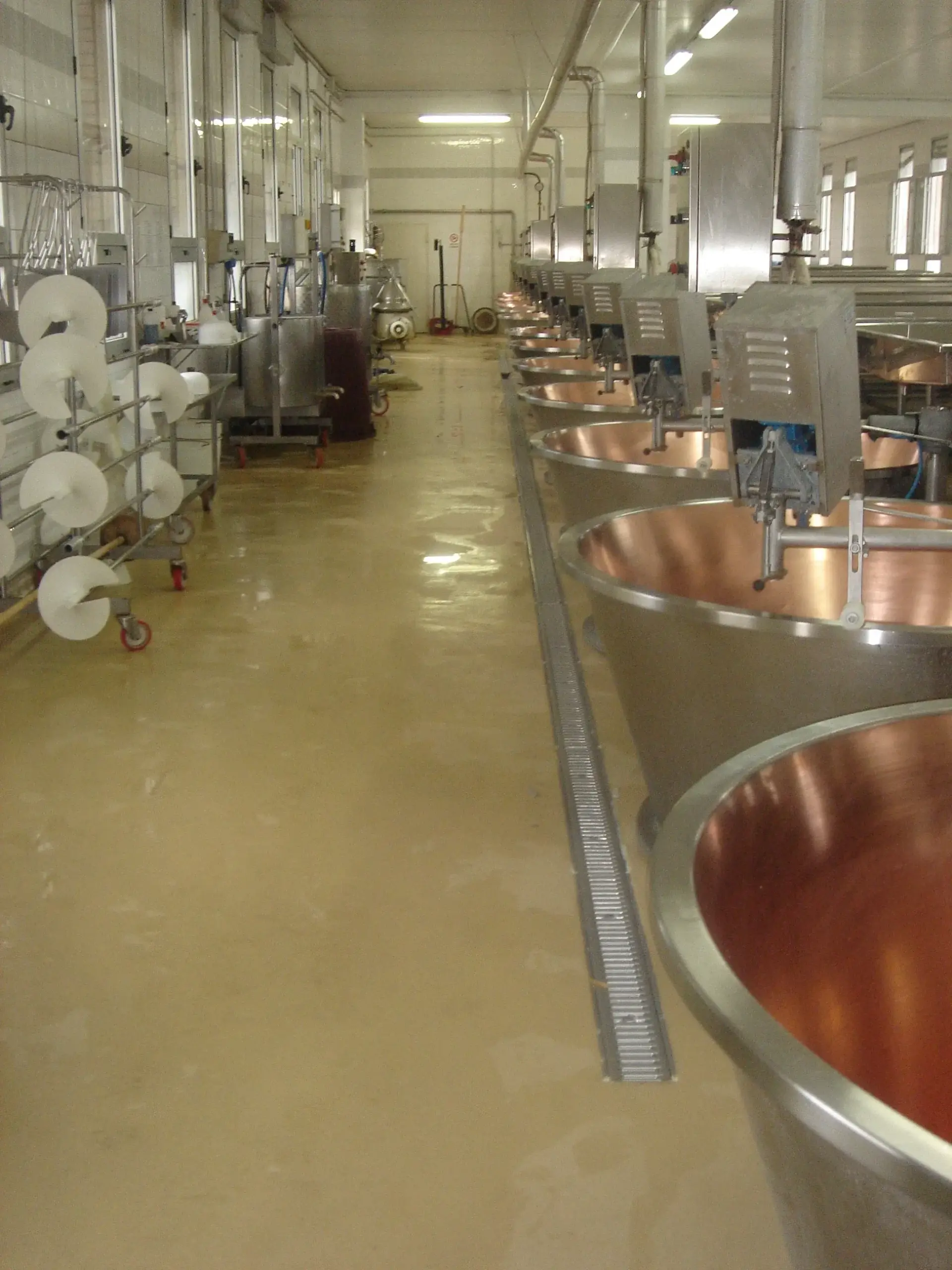 Pavimenti in resina per settore lattiero-caseario