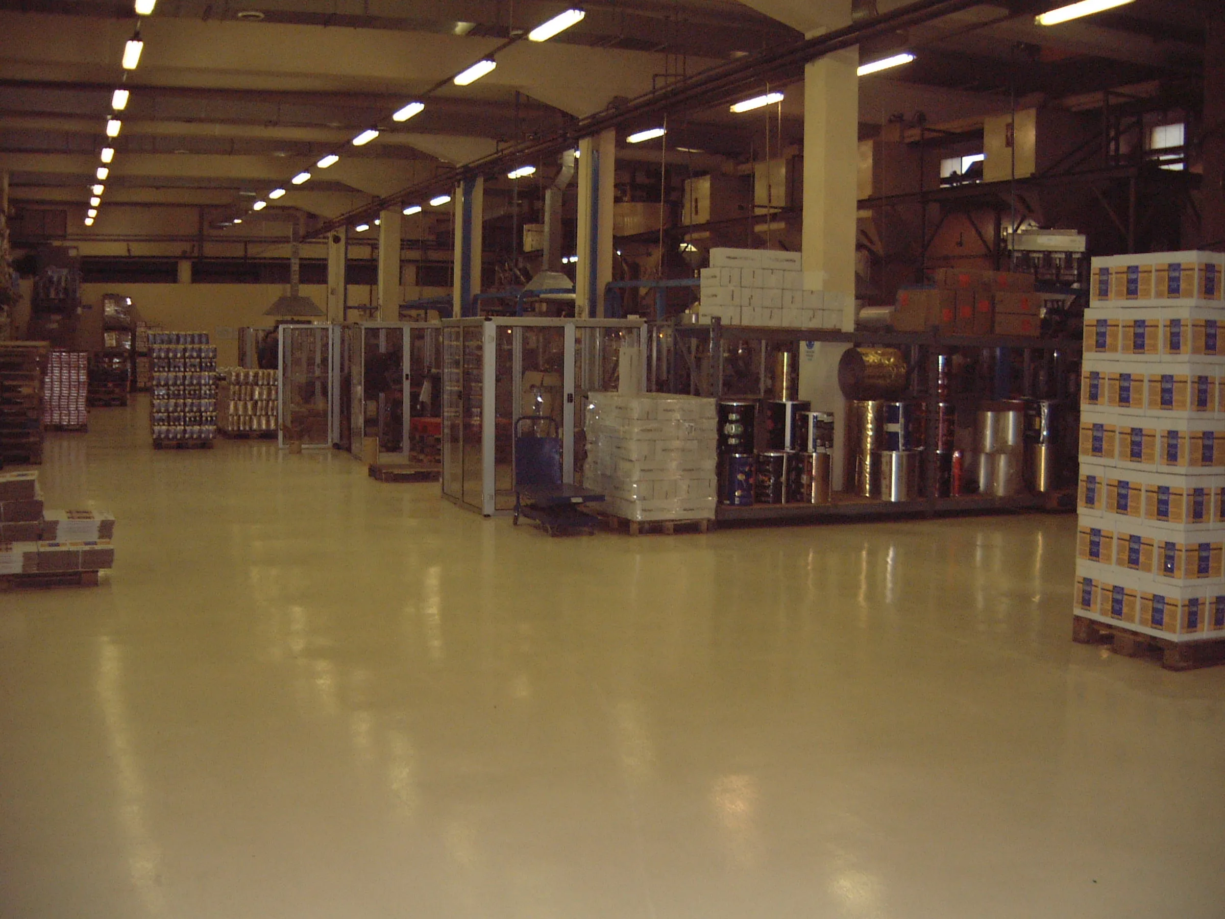 Pavimentazioni in resina per torrefazioni e industria caffé