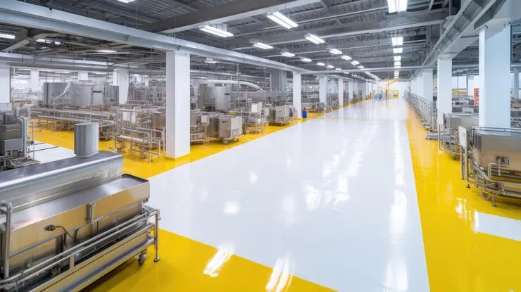 Pavimento in resina industria alimentare