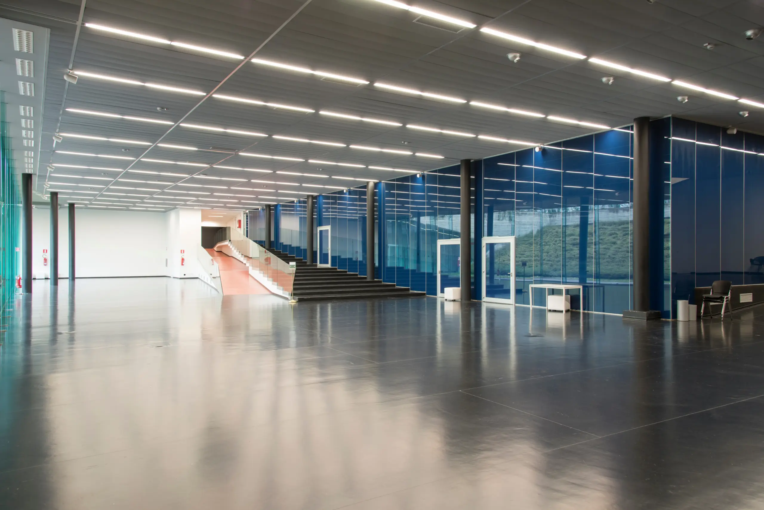 PAvimento in resina hall uffici