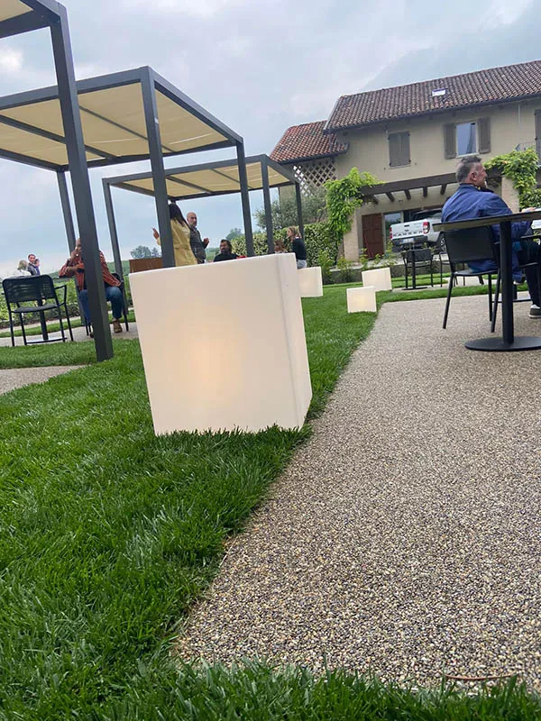 Prima Drain Stone Pavimentazione drenante outdoor area lounge cantina vinicola