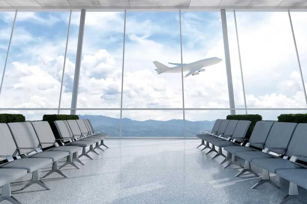 Sala attesa aeroporto Pavimento in Terrazzo alla Veneziana