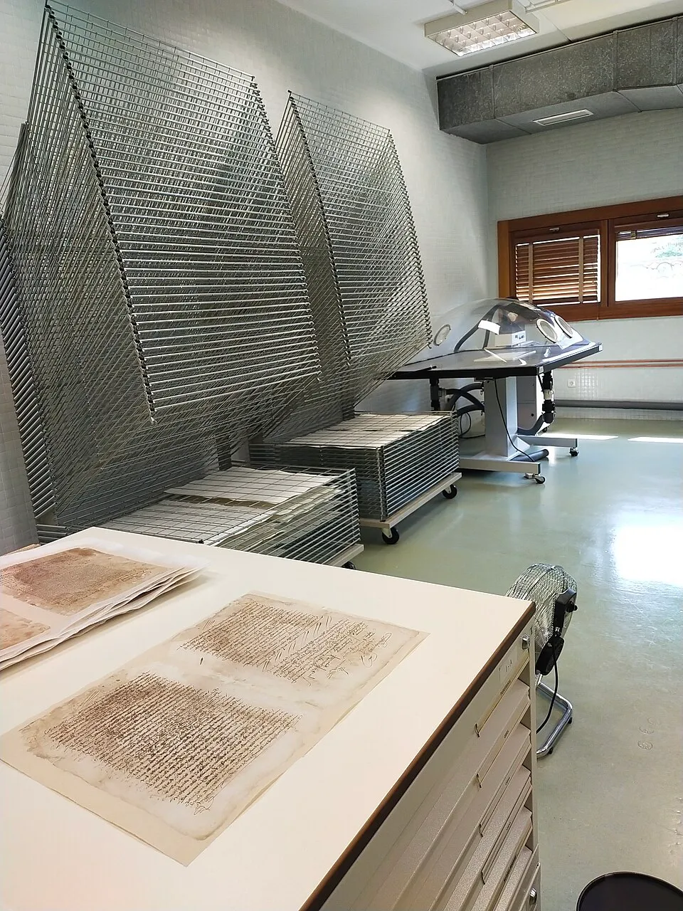 Pavimento in resina per laboratorio restauro opere museali